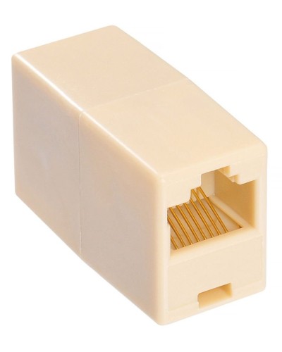 RJ-45 (розетка)-RJ-45 (розетка) (бежевый): Разъем распределительный в Евпатории