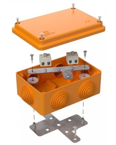 Коробка огнестойкая 120х80х50 (40-0340-FR1.5-4). Коробка огнестойкая для открытой установки. Промрукав в Евпатории