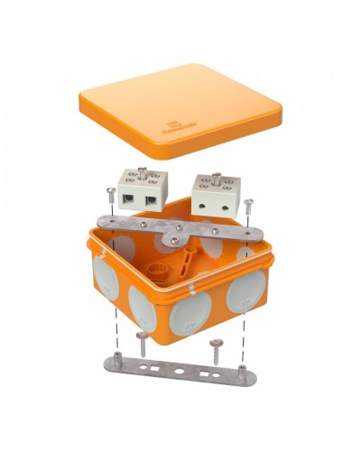 Коробка огнестойкая 80х80х40 (60-0210-FR10.0-4). Коробка огнестойкая для открытой установки. Промрукав в Евпатории