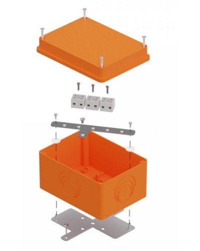 Коробка огнестойкая 150х110х90 E15-E120 для о/п (40-0351-FR2.5-6). Коробка огнестойкая для открытой установки. Промрукав в Евпатории