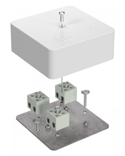 Коробка огнестойкая 75х75х30 (40-0450-FR2.5-6). Коробка огнестойкая для открытой установки. Промрукав в Евпатории