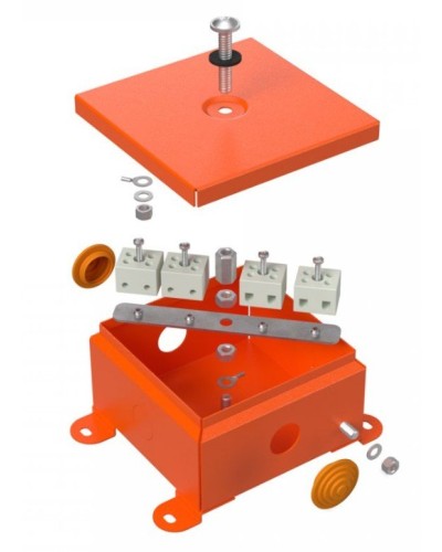 Коробка металлическая огнестойкая 110х110х65 (70-0360-FR2.5-4). Коробка металлическая огнестойкая. Промрукав в Евпатории