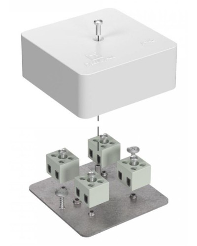 Коробка огнестойкая 75х75х30 (40-0450-FR2.5-8). Коробка огнестойкая для открытой установки. Промрукав в Евпатории