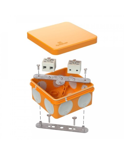Коробка огнестойкая 80х80х40 (60-0210-FR6.0-4). Коробка огнестойкая для открытой установки. Промрукав в Евпатории