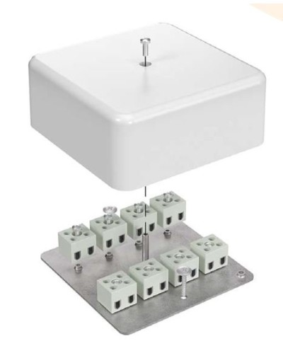 Коробка огнестойкая 103х103х45 для кабель-канала (40-0470-FR10.0-6). Коробка огнестойкая для кабель-канала. Промрукав в Евпатории