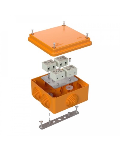 Коробка огнестойкая 100х100х50 для о/п (40-0300-FR6.0-8). Коробка огнестойкая для открытой установки. Промрукав в Евпатории