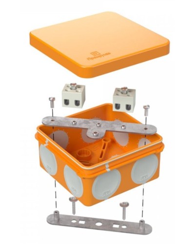 Коробка огнестойкая 80х80х40 (60-0210-FR2.5-6). Коробка огнестойкая для открытой установки. Промрукав в Евпатории