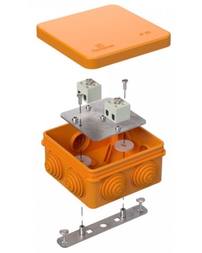 Коробка огнестойкая 80х80х40 (40-0210-FR2.5-4). Коробка огнестойкая для открытой установки. Промрукав в Евпатории
