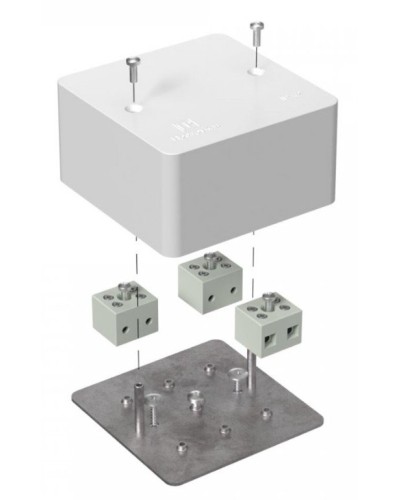 Коробка огнестойкая 103х103х45 (40-0470-FR2.5-6). Коробка огнестойкая для открытой установки. Промрукав в Евпатории