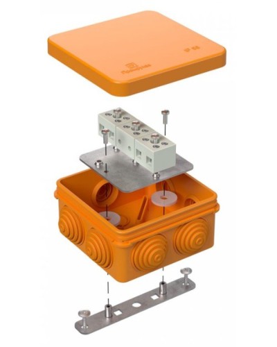 Коробка огнестойкая 80х80х40 (40-0210-FR2.5-6). Коробка огнестойкая для открытой установки. Промрукав в Евпатории