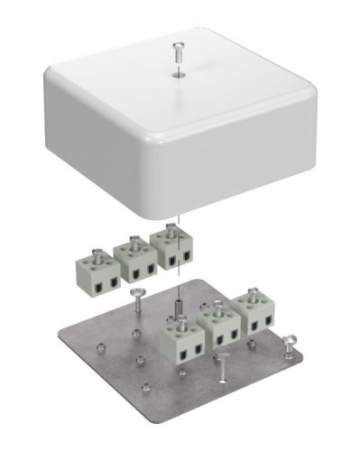 Коробка огнестойкая 103х103х45 (латунь) (40-0470-FR2.5-12-Е60). Коробка огнестойкая для открытой установки. Промрукав в Евпатории