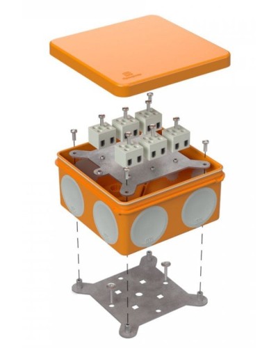 Коробка огнестойкая 60-0300-FR2.5-12 Е15-Е120 100х100х50. Коробка огнестойкая для открытой установки. Промрукав в Евпатории