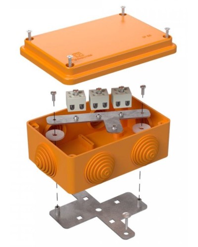 Коробка огнестойкая 120х80х50 (40-0340-FR1.5-6). Коробка огнестойкая для открытой установки. Промрукав в Евпатории