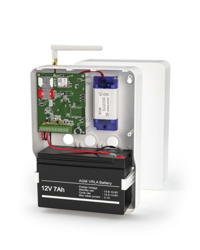 Контакт GSM-14А v.3 (в корпусе под АКБ 1,2-7 Ач с БРП 12V 1А). Панель охранная радиоканальная. Ритм в Евпатории