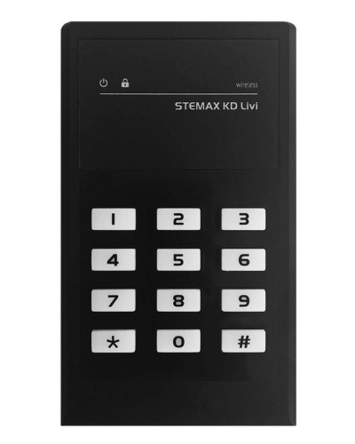 STEMAX KD Livi (черный). Беспроводная кнопочная кодовая панель. Стелс НПП в Евпатории
